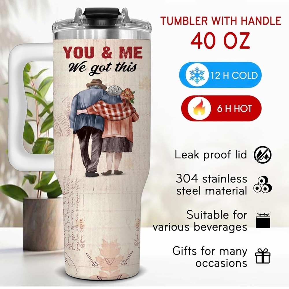 Husband & Wife Tumbler Gift, Anniversary Gift - Picture 5 of 7